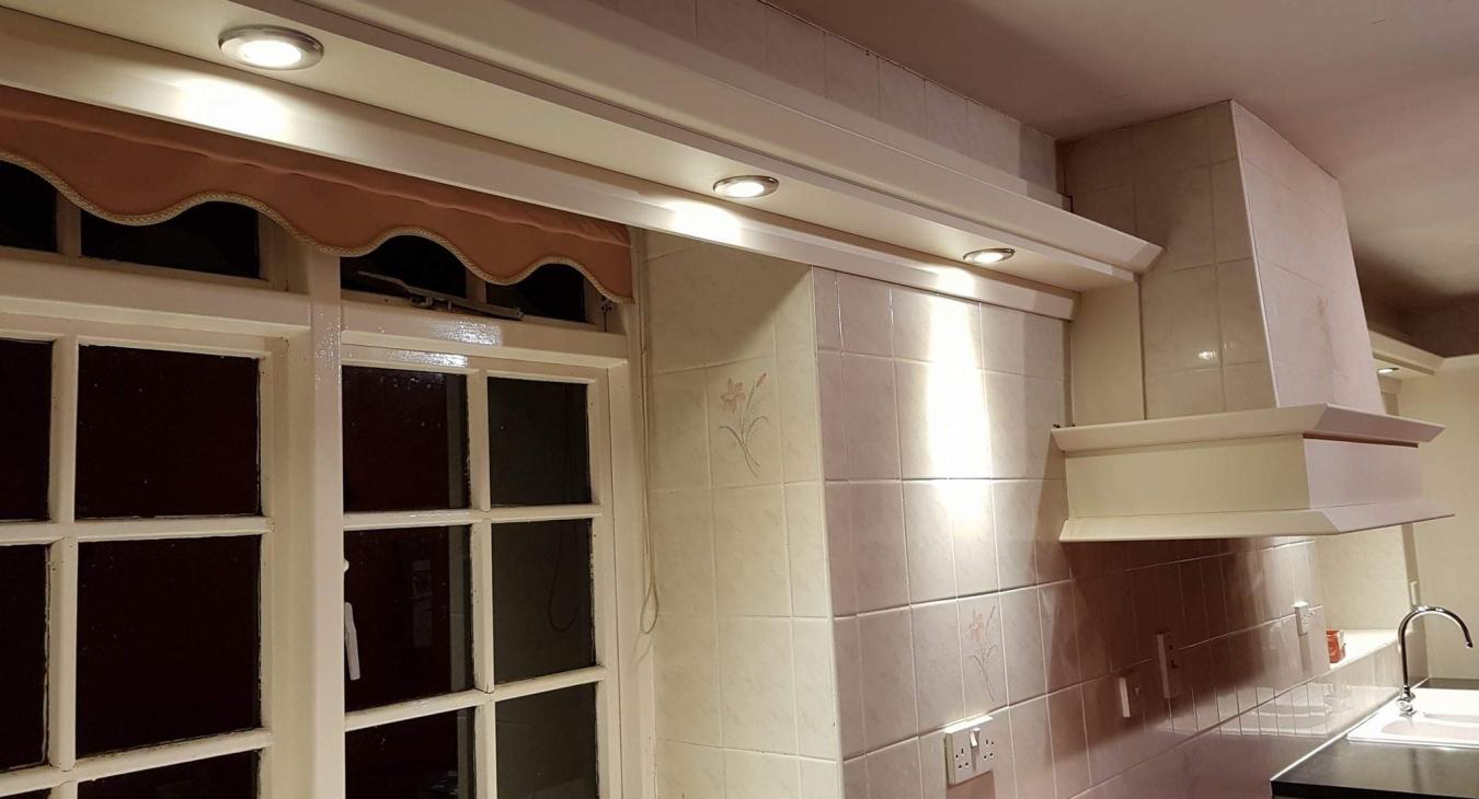 Kitchen downlight electrician in Sleaford
